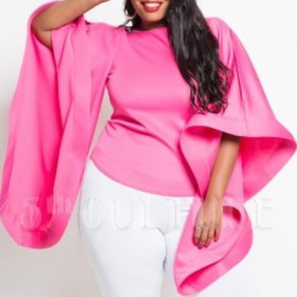 Plus Black Kimono Sleeve Fashion Top Blouse - Picture 6 of 8